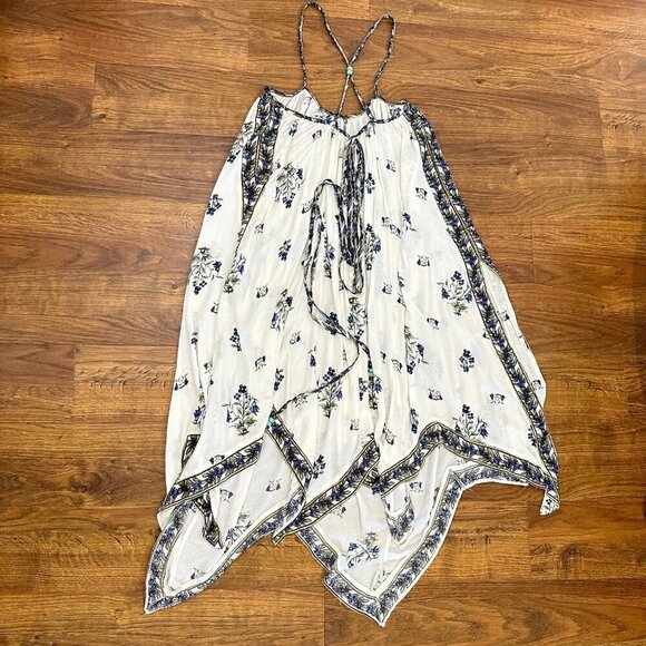 NWT Free People Nouveau belted handkerchief Maxi Dress - Picture 8 of 12